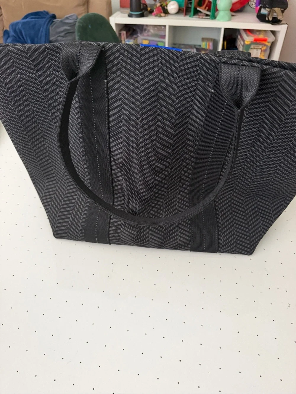 Rothy's Black Chevron Tote